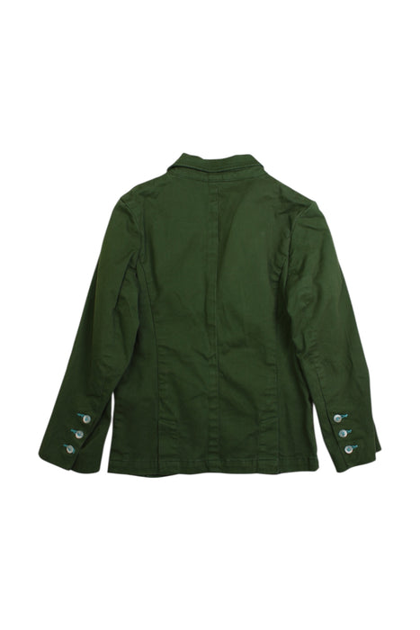 A Green Blazers from Velveteen in size 6T for girl. (Back View)
