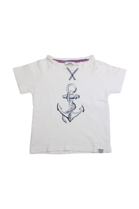 A White Short Sleeve T Shirts from Ebbe in size 2T for boy. (Front View)