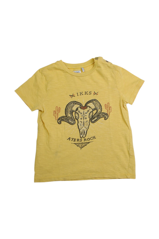 A Yellow Short Sleeve T Shirts from IKKS in size 3T for boy. (Front View)