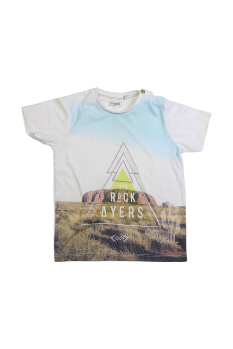 A Multicolour Short Sleeve T Shirts from IKKS in size 3T for boy. (Front View)