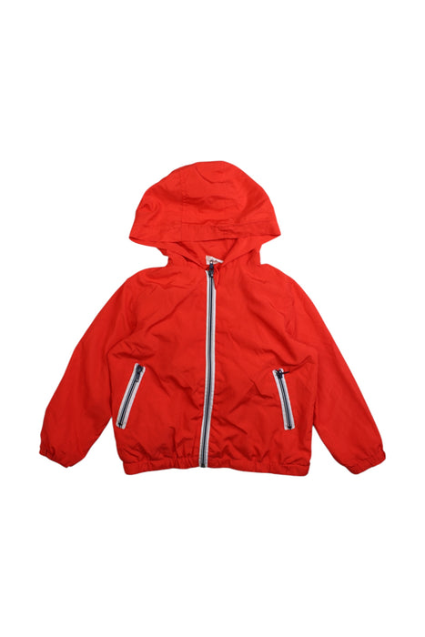 A Red Rain Jackets from Seed in size 3T for boy. (Front View)