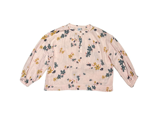 A Peach Long Sleeve Tops from Petit Bateau in size 10Y for girl. (Front View)