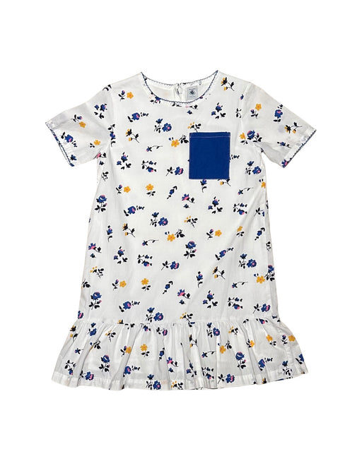A White Short Sleeve Dresses from Petit Bateau in size 8Y for girl. (Front View)