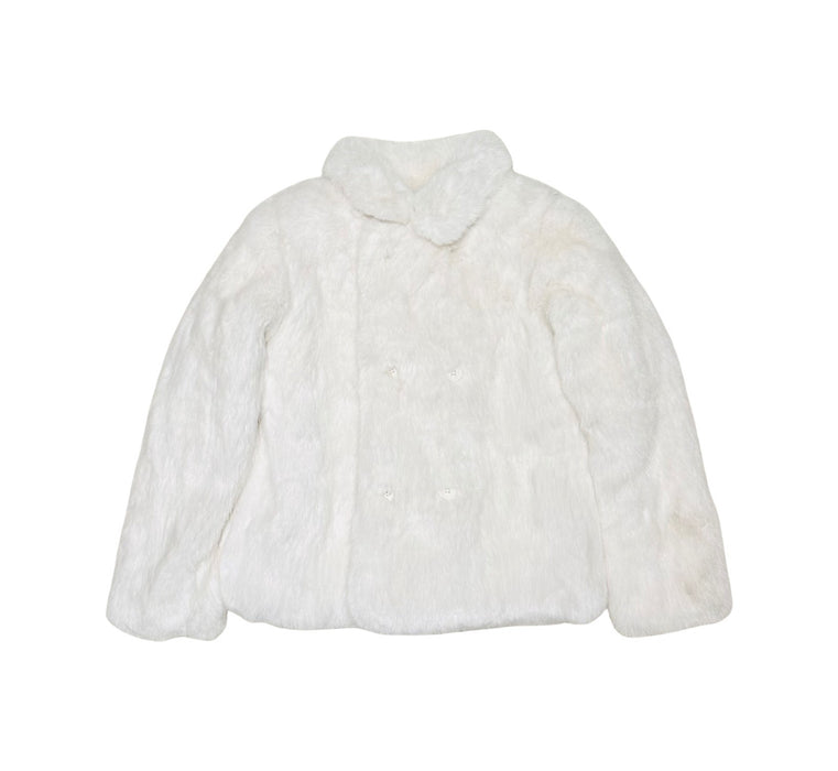 A White Coats from Petit Bateau in size 10Y for girl. (Front View)