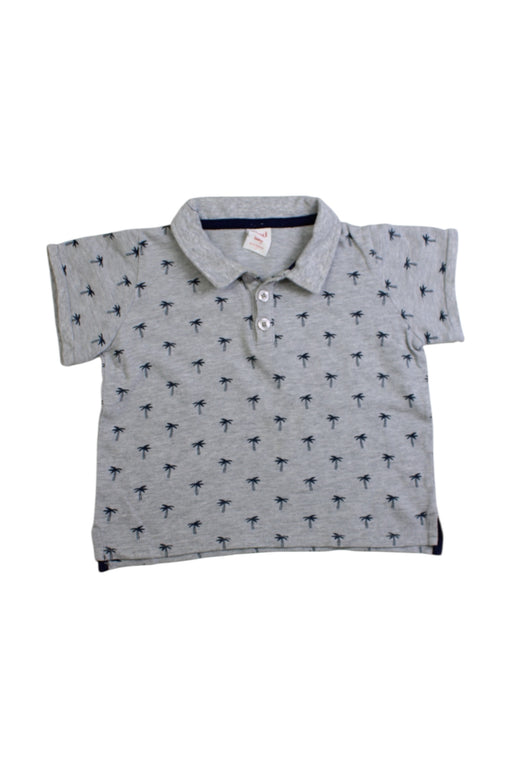A Grey Short Sleeve Polos from Seed in size 18-24M for boy. (Front View)