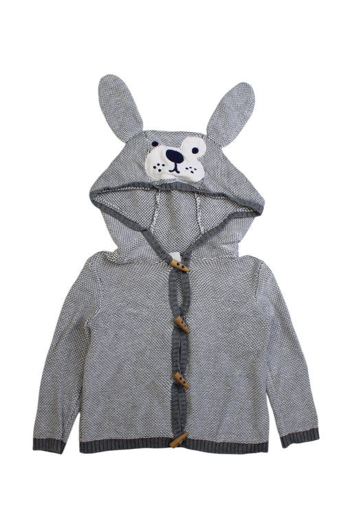 A Grey Buttoned Sweatshirts from Seed in size 12-18M for boy. (Front View)