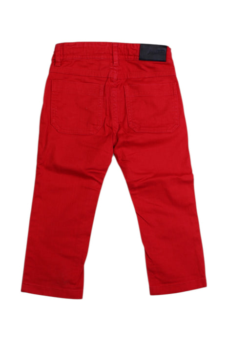 A Red Casual Pants from Jacadi in size 2T for boy. (Back View)