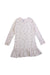A Peach Long Sleeve Dresses from Petit Bateau in size 6T for girl. (Front View)