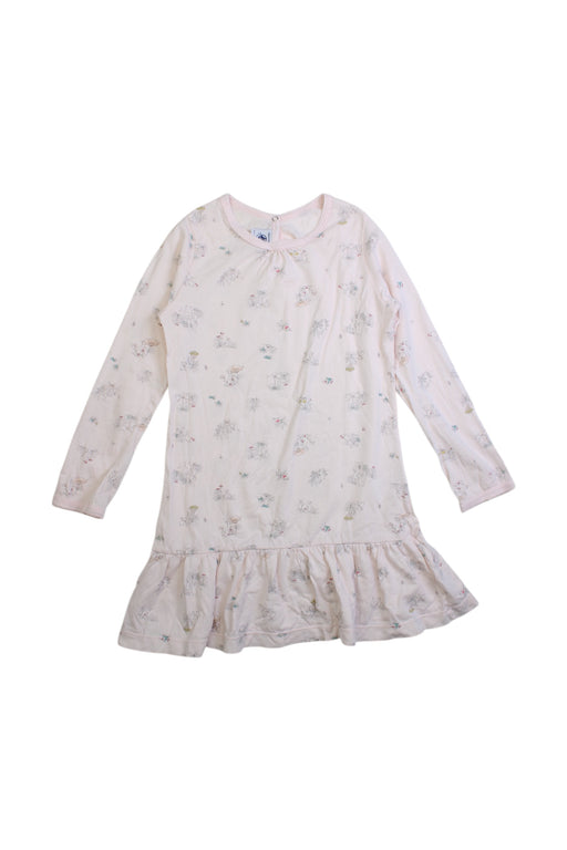 A Peach Long Sleeve Dresses from Petit Bateau in size 6T for girl. (Front View)