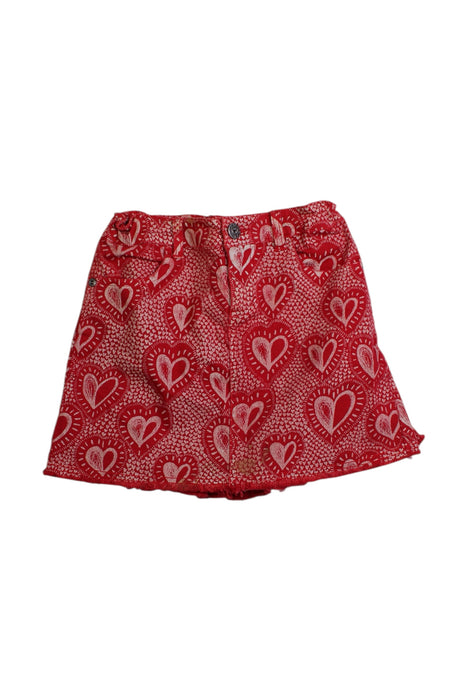A Red Shorts from Paper Wings in size 5T for girl. (Front View)
