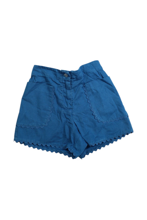 A Blue Shorts from Jacadi in size 6T for girl. (Front View)