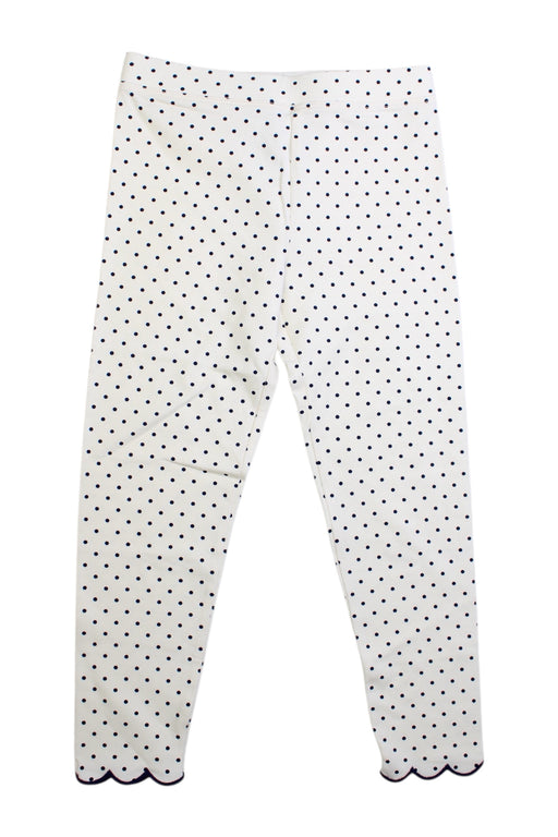 A White Leggings from Crewcuts in size 8Y for girl. (Front View)