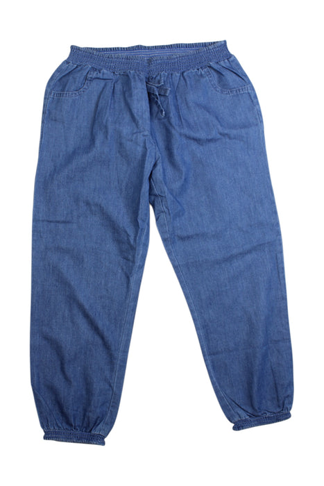 A Blue Casual Pants from Little Mercerie in size 10Y for girl. (Front View)