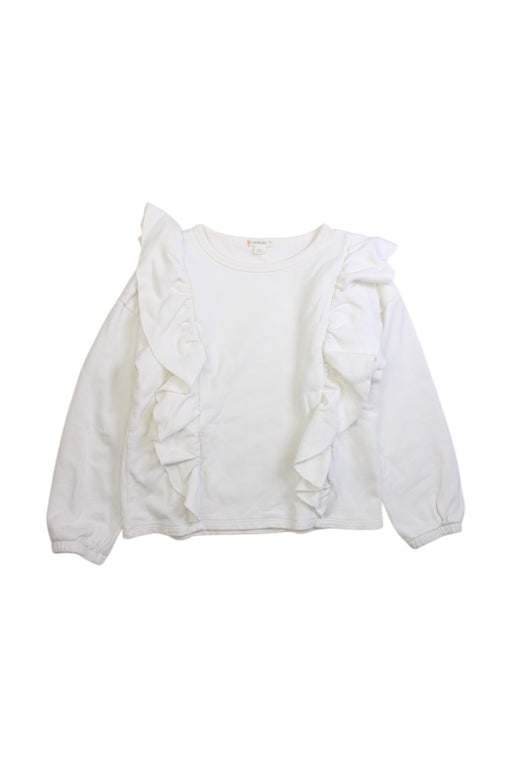 A White Long Sleeve Tops from Crewcuts in size 8Y for girl. (Front View)