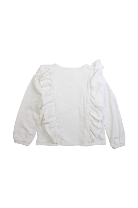 A White Long Sleeve Tops from Crewcuts in size 8Y for girl. (Back View)
