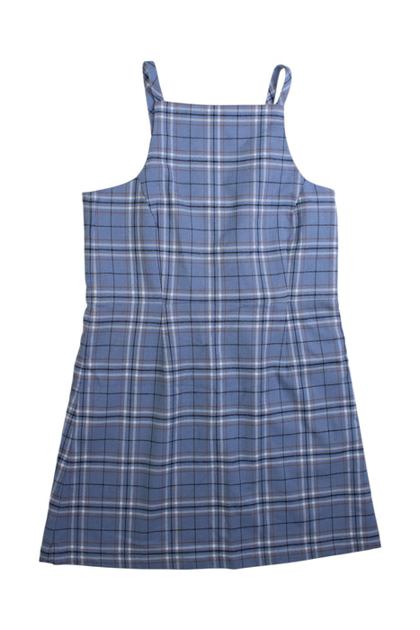 A Blue Sleeveless Dresses from Seed in size 8Y for girl. (Front View)