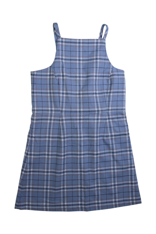 A Blue Sleeveless Dresses from Seed in size 8Y for girl. (Front View)