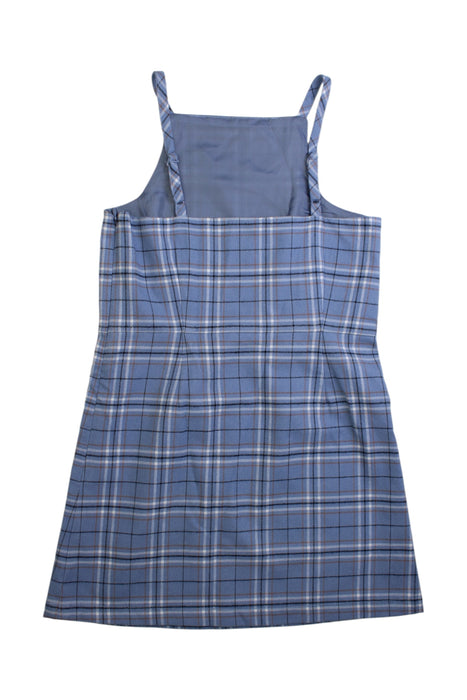 A Blue Sleeveless Dresses from Seed in size 8Y for girl. (Back View)