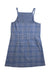 A Blue Sleeveless Dresses from Seed in size 8Y for girl. (Back View)