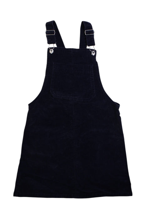 A Black Overall Dresses from Seed in size 10Y for girl. (Front View)