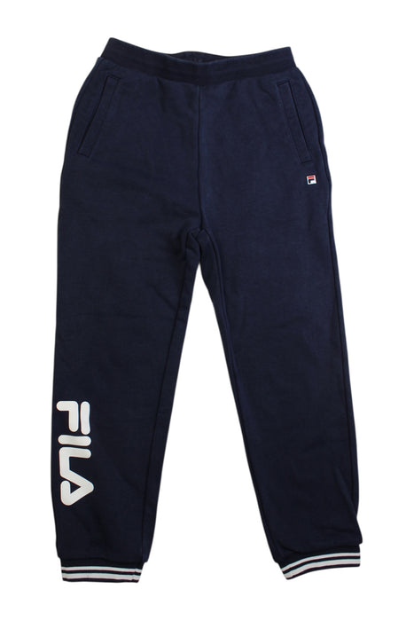 A Navy Sweatpants from Fila in size 7Y for boy. (Front View)