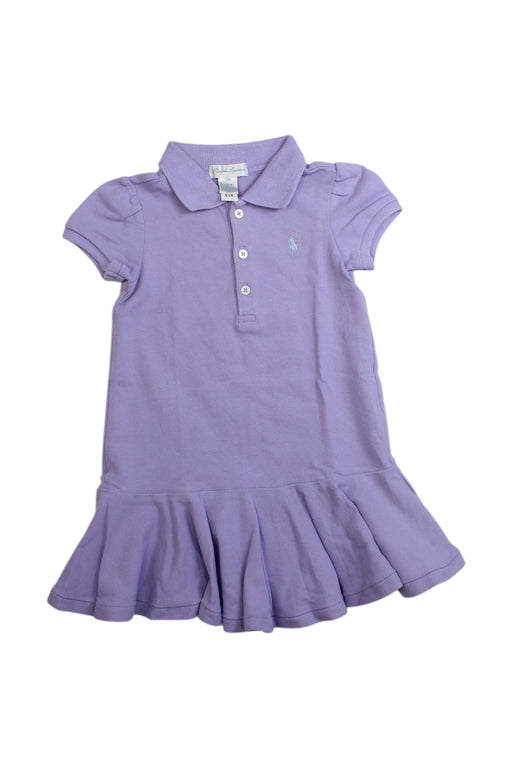 A Purple Short Sleeve Dresses from Ralph Lauren in size 6-12M for girl. (Front View)