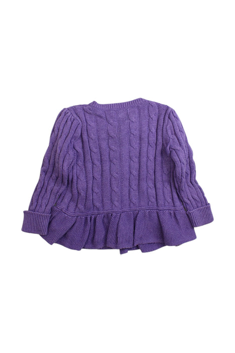 A Purple Cardigans from Ralph Lauren in size 12-18M for girl. (Back View)