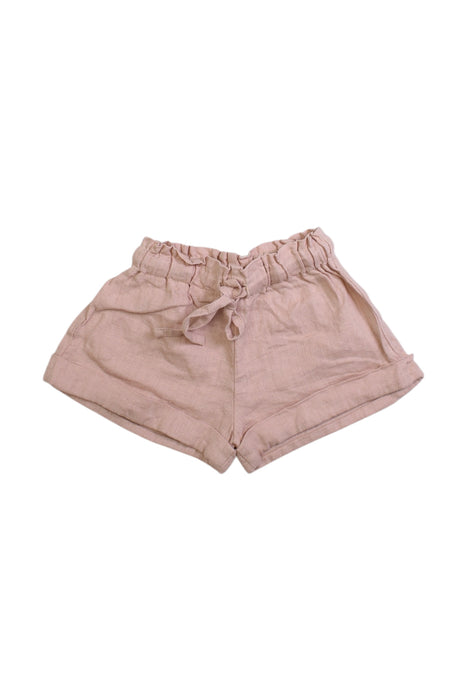 A Peach Shorts from Dannie and Lilou in size 12-18M for girl. (Front View)