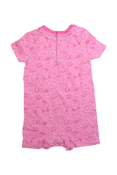 A Pink Short Sleeve Rompers from Ralph Lauren in size 12-18M for girl. (Back View)