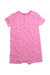 A Pink Short Sleeve Rompers from Ralph Lauren in size 12-18M for girl. (Back View)