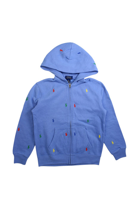 A Multicolour Hooded Sweatshirts from Polo Ralph Lauren in size 7Y for boy. (Front View)