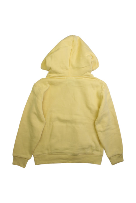 A Yellow Hooded Sweatshirts from Polo Ralph Lauren in size 7Y for boy. (Back View)