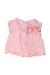 A Pink Short Sleeve Tops from Nanos in size 12-18M for girl. (Front View)