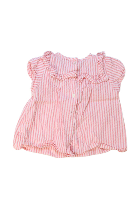 A Pink Short Sleeve Tops from Nanos in size 12-18M for girl. (Back View)