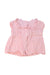 A Pink Short Sleeve Tops from Nanos in size 12-18M for girl. (Back View)