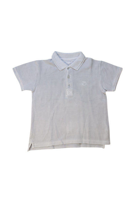 A White Short Sleeve Polos from Château de Sable in size 8Y for neutral. (Front View)