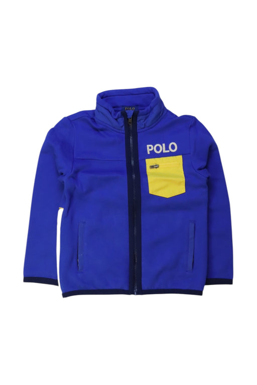 A Blue Lightweight Jackets from Polo Ralph Lauren in size 5T for boy. (Front View)