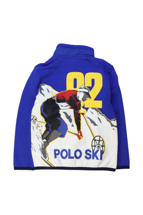 A Blue Lightweight Jackets from Polo Ralph Lauren in size 5T for boy. (Back View)