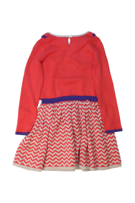 A Red Long Sleeve Dresses from Boden in size 3T for girl. (Back View)