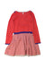 A Red Long Sleeve Dresses from Boden in size 3T for girl. (Back View)