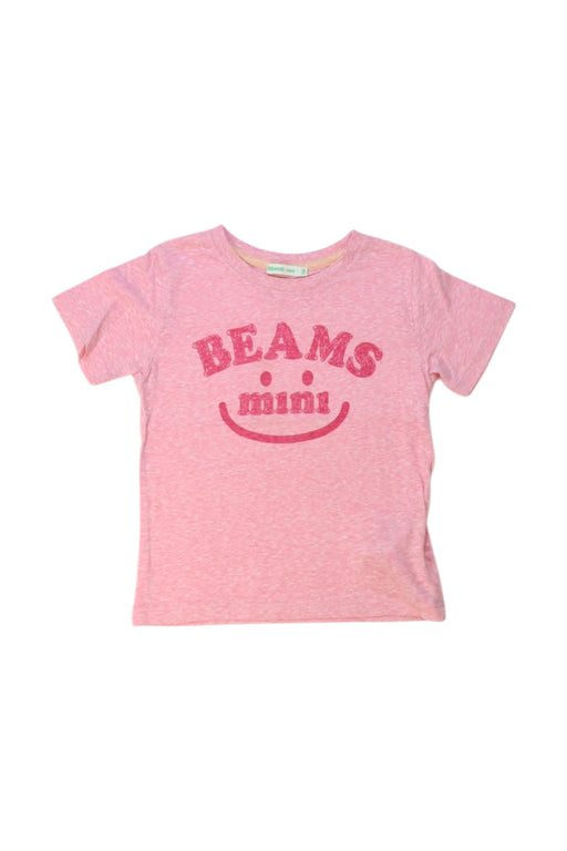 A Pink Short Sleeve T Shirts from BEAMS in size 4T for neutral. (Front View)