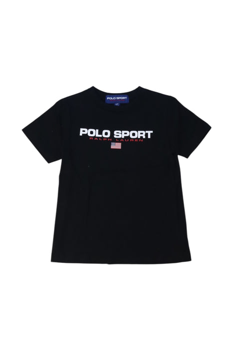 A Black Short Sleeve T Shirts from Polo Ralph Lauren in size 4T for neutral. (Front View)