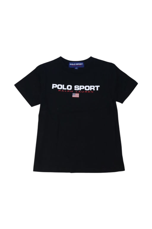 A Black Short Sleeve T Shirts from Polo Ralph Lauren in size 4T for neutral. (Front View)