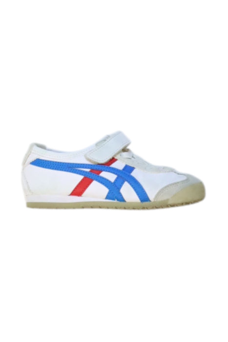 A White Sneakers from Onitsuka Tiger in size 4T for neutral. (Front View)