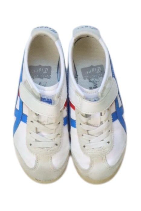 A White Sneakers from Onitsuka Tiger in size 4T for neutral. (Back View)
