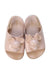 A Pink Sandals from Mini Melissa in size 3T for girl. (Front View)
