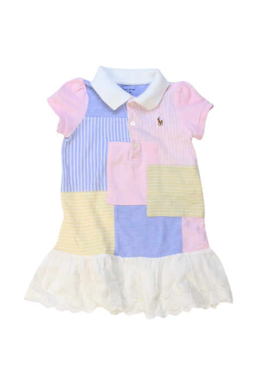 A Multicolour Short Sleeve Dresses from Ralph Lauren in size 6-12M for girl. (Front View)