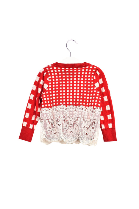 A Red Cardigans from Nicholas & Bears in size 6-12M for girl. (Back View)