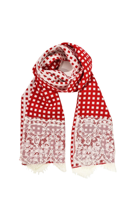 A Red Scarves from Nicholas & Bears in size 6-12M for girl. (Front View)