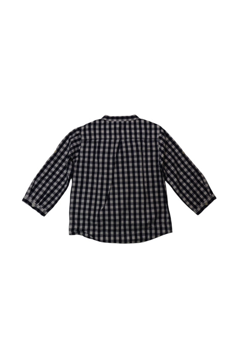 A Black Long Sleeve Shirts from Velveteen in size 5T for boy. (Back View)